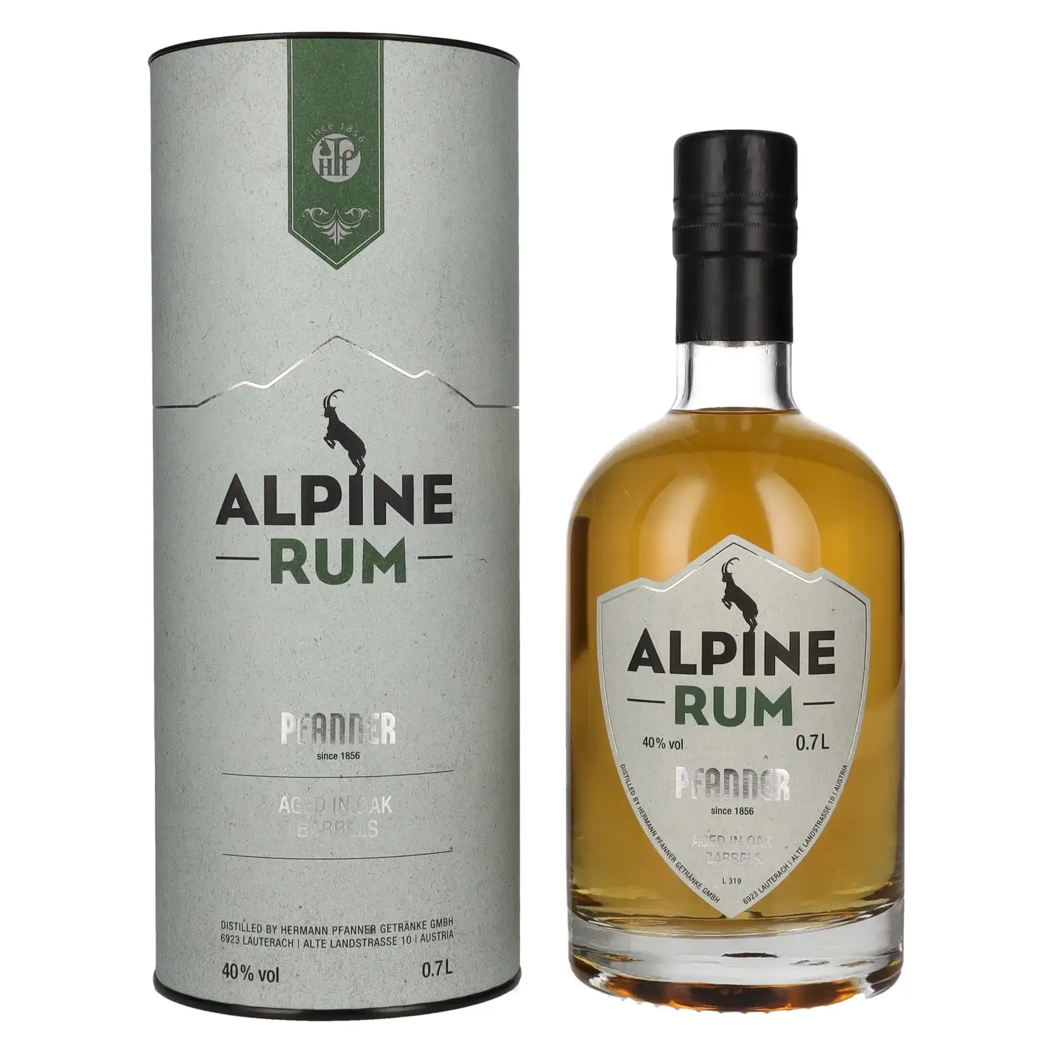 Bottle of Pfanner ALPINE Rum