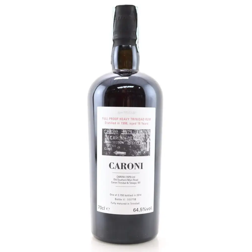 Bottle of Velier Caroni 32nd Release Heavy Trinidad Rum HTR 1998