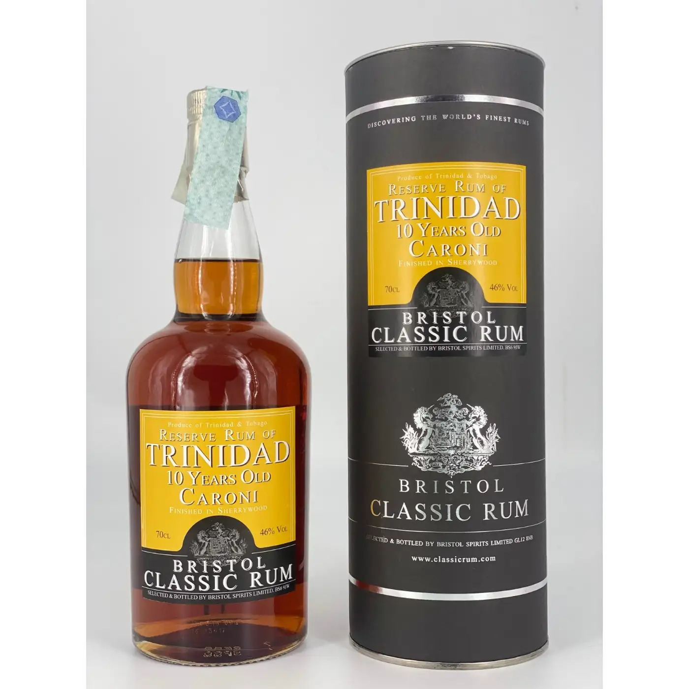 Bottle of Bristol Caroni Reserve Rum of Trinidad Sherrywood