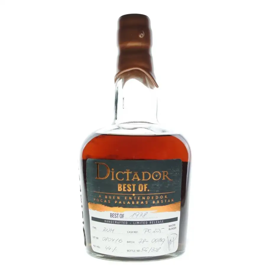 Bottle of Dictador Best of 1978