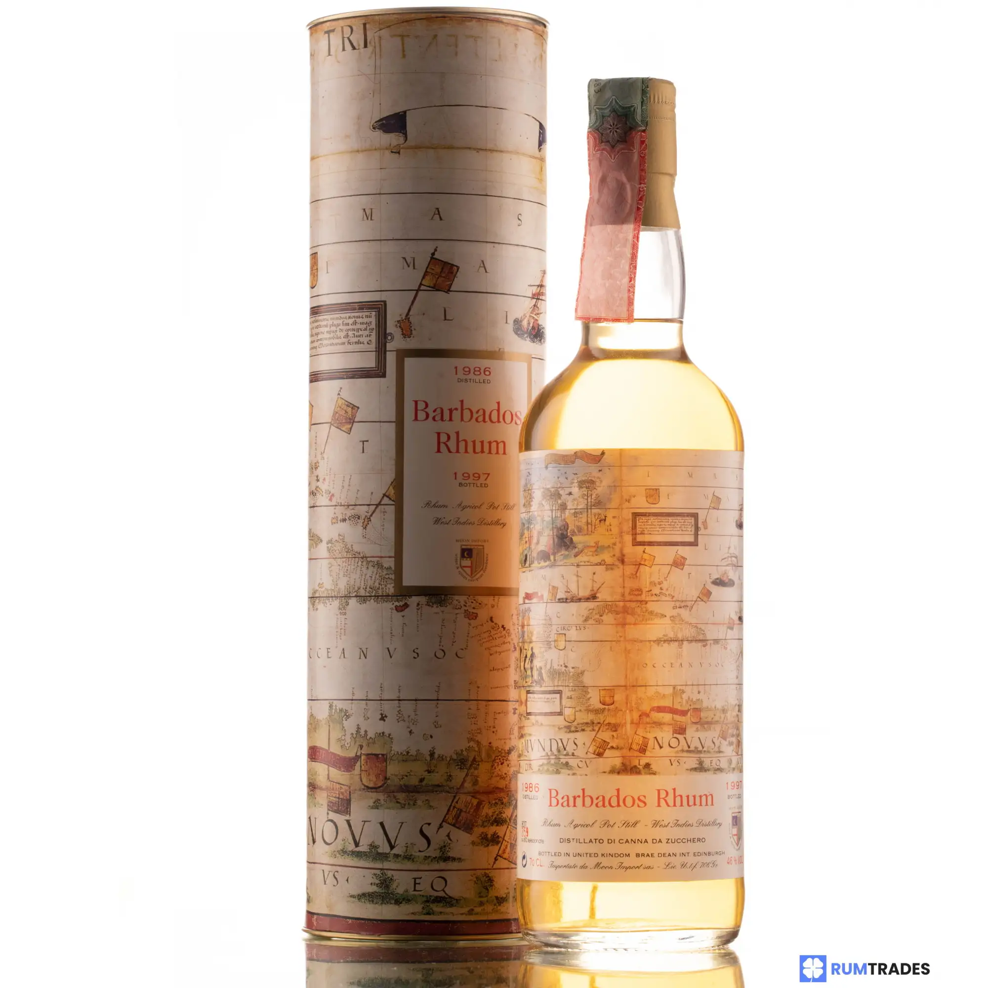 Bottle of Moon Import Barbados Rhum 1986