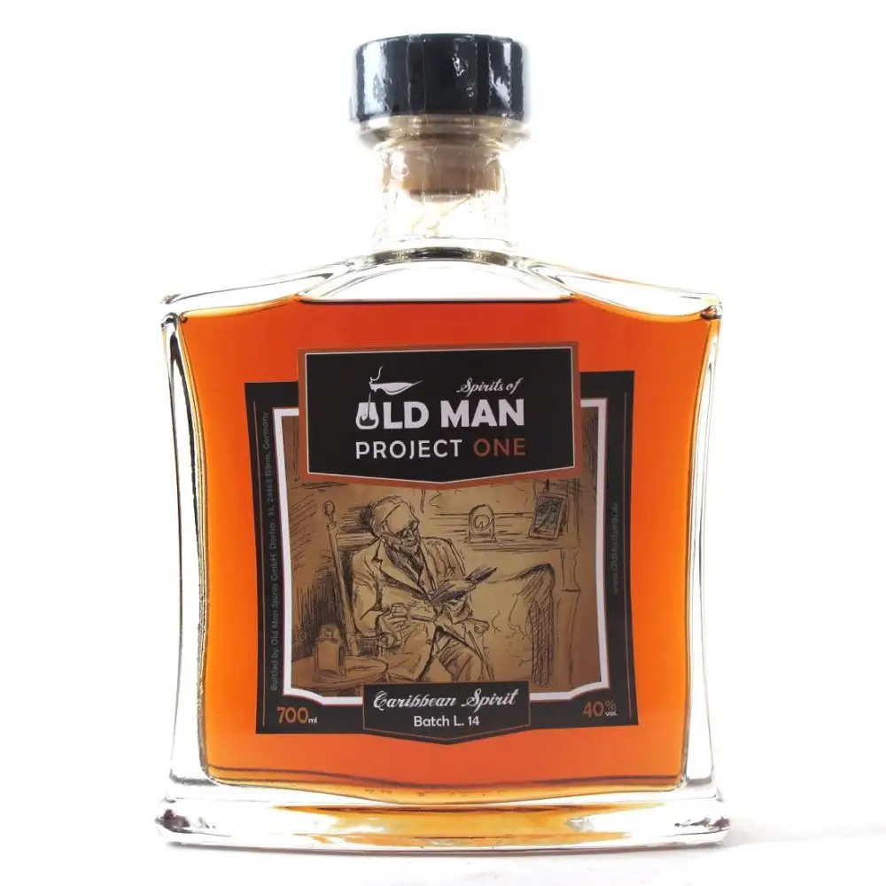 Bottle of Spirits of Old Man Rum Project One Caribbean Spirit